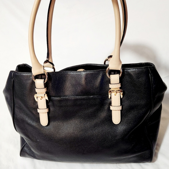 Michael Kors Jet Set Saffiano Shoulder Tote Bag Black - Picture 4 of 14